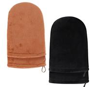 Gant Autobronzant, 4 Piezas Gants Autobronzant Lavables Effet Uniforme Gants de Bronzage, Applicateur Self Tan, Autobronzant foncé et longue durée/Bronzer sans soleil, pour Les Bains de Soleil