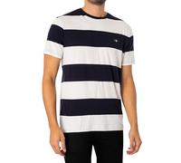 GANT Bar Stripe SS T-Shirt BARRIPE, Coquille d' uf, XL Homme