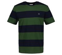 GANT Bar Stripe SS T-Shirt, Vert Beurre, XL Hommes