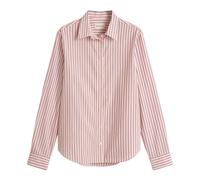 Gant - Blouse Popeline à Rayures - Femme - Blouses et Chemises - Violet - Taille: 44 FR