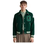 Gant - Blouson Baseball Américain Intemporel - Homme - Vestes - Vert - Taille: 2XL