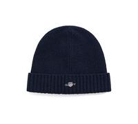 GANT Bonnet Shield en laine unisexe Marine Taille unique