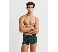 GANT Boxers gris foncé / vert / blanc, Taille L