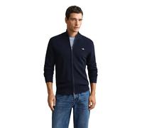 Cardigan zippÃ© en maille gaufrÃ©e Gant Bleu XL