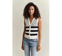 GANT Cardigan ' ' beige / bleu foncé, Taille S