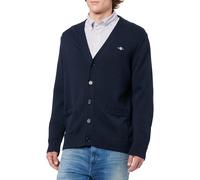 Gant Cardigan décontracté en Coton pour Homme, Bleu Nuit, M