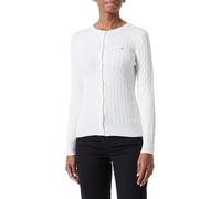 GANT Cardigan en Coton Extensible, Coquille d'œuf, XXL
