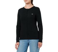 Gant Cardigan en Coton Stretch pour Femme, Noir, S