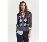 Gant Cardigan GANT boutonné à col en V à motif Argyle