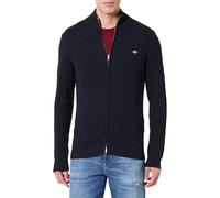 Gant Cardigan zippé en Coton pour Homme, Bleu Nuit, M