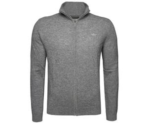 Gant Cardigan zippé pour Homme, Mélange de Gris foncé., L