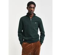 GANT Homme Tricot Décontracté en Coton À Demi-Zip, Tartan Green, M