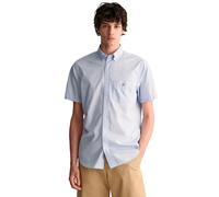 GANT Chemise Reg Poplin manches courtes popeline bleu Taille L