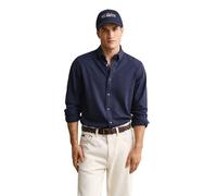 Chemise manches longues en piquÃ© stretch Gant Bleu S