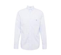 GANT Reg Poplin Gingham T-Shirt Chemise, Bleu Clair, M Homme