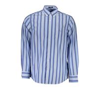 Gant, Homme, Chemises, Bleu, Taille: S Chemise Bleue Manches Longues Boutonnée
