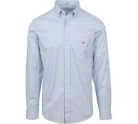 Gant Chemise Casual Poplin Clair Bleu Clair Bleu Taille S