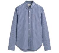 GANT Poplin Stripe Shirt Chemise À Rayures en Popeline Coupe Slim, College Blue, 3XL Homme