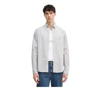 Gant - Chemise Classique Vichy en Popeline - Homme - Chemises - Gris - Taille: L