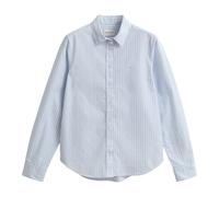Gant - Chemise en popeline rayée coupe regular - Femme - Blouses et Chemises - Bleu - Taille: 44 FR