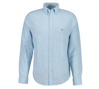 GANT Chemise Homme - Régulier Coton Lin Chemise, Leinen-Baumwoll-Mix, Unicolore