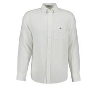 GANT Chemise Homme - Régulier Coton Lin Chemise, Leinen-Baumwoll-Mix, Unicolore