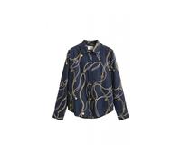 Gant - Chemise Imprimée - Femme - Blouses et Chemises - Bleu - Taille: 42 FR
