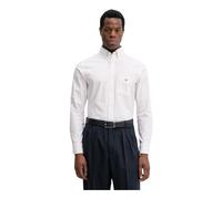 Gant - Chemise Oxford à Rayures Classique - Homme - Chemises - Blanc - Taille: S