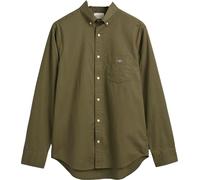 Gant - Chemise pour homme Popelin Regular GT5979 (XXL) (Vert kaki)