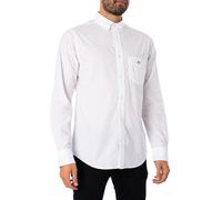 Gant Reg Long Sleeve Shirt Blanc L Homme