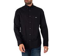 GANT Chemise Reg Poplin pour Homme, Noir, S