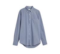 Gant - Chemise Regular Poplin Micro Gingham - Homme - Chemises - Bleu - Taille: L