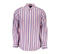 Gant - Chemise Rose en Coton- Coupe Regular - Homme - Chemises - Rose - Taille: S