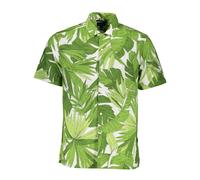 Gant - Chemise verte à manches courtes avec logo - Homme - Chemises - Vert - Taille: 2XL