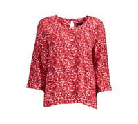 Gant - Chemisier Manches 3/4 - Femme - Blouses et Chemises - Rouge - Taille: 40 FR