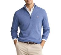 Gant Classic Cotton Half Zip Pull en Denim Bleu mélangé Taille L pour Homme