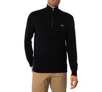 Gant Classic Cotton Half Zip Pull-Over, Noir, XXXL Homme