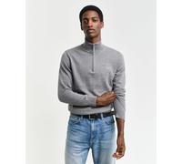 Gant Classic Cotton Half-Zip Sweater Mélange Gris 2XL Male