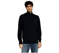 GANT Classic Cotton Halfzip Sweater, Bleu Nuit, XXXL Homme