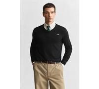 GANT Classic Cotton V-neck Black Taille: M | Pulls Outlet | Homme | Le Noir