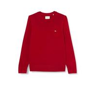 GANT Col en C Classique en Coton Sweater, Rouge Rubis, XS Femmes