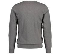 GANT Col en V en Coton Classique Sweater, Gris foncé mélangé, XL Homme