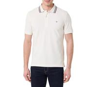 GANT Collar Tipping SS Polo, crème, L Hommes