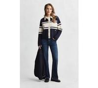 GANT Color Blocked Cardigan Evening Blue Taille: M | Pulls Outlet | Femme | Bleu