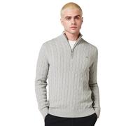 GANT Cordon en Coton avec Demi-Fermeture Éclair Pull-Over Homme