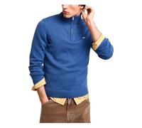 Gant Coton décontracté avec Demi-Fermeture éclair, Bleu Vintage, XXL