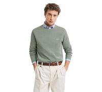 GANT Cotton Pique C-Neck Pull-Over, Kalamata Green, XL Homme