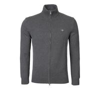 GANT Cotton Pique Zip Cardigan Sweater Homme