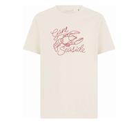 Gant - Cotton T-shirt with embroidery - Homme - Tops - Beige - Taille: M