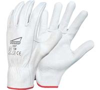 Gant cuir blanc SINGER tout fleur de bovin - 50F